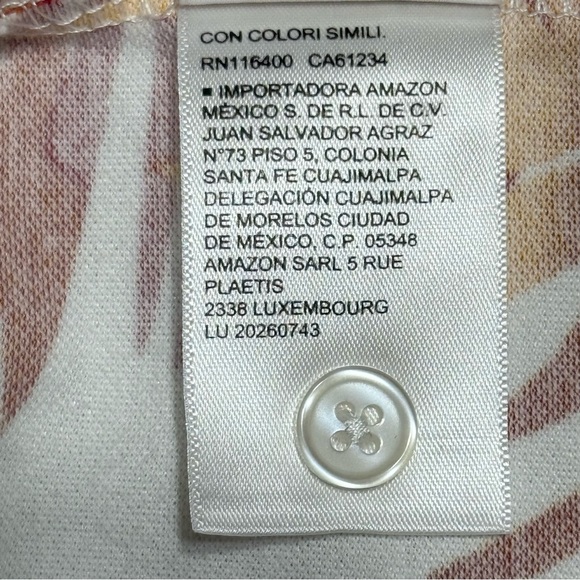 Palm Leaf Tropical Pattern Polo Shirt by 28 Palms Size XL  ~ Excellent - Picture 8 of 8